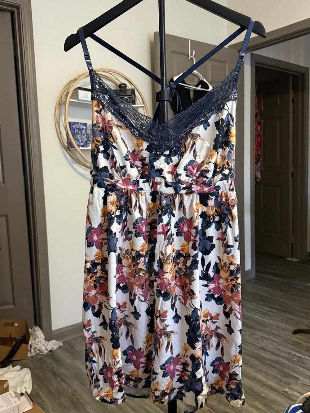 Sleep by Cacique Chemise Size 14/16 Floral Lace Trim